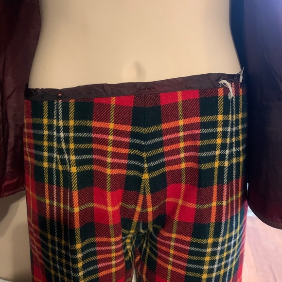 Vintage Bobbie Brooks Plaid Button-Up Vest/flare pant set approx size 8 - Picture 13 of 16